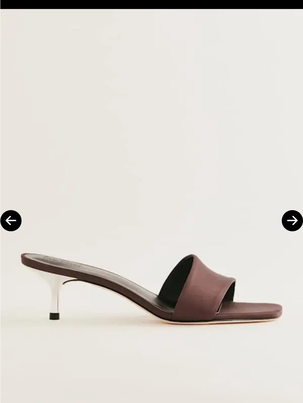 REFORMATION x Laura Harrier Brown Slide Mules